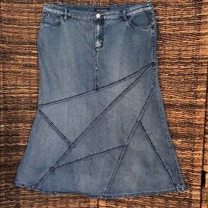 Denim Skirt Sz 18